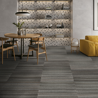 50cmx50cm Polypropylene Nylon Carpet Tiles Anti-Static Loop Pile Floor Carpet