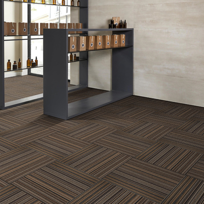 50cmx50cm Polypropylene Nylon Carpet Tiles Anti-Static Loop Pile Floor Carpet