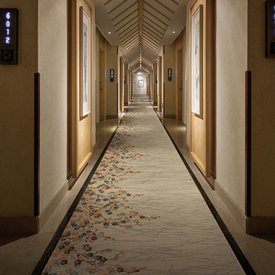 Wool Woven Axminster Carpet Jute Backing for Hotel Home Bedroom