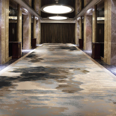Lobby Wall To Wall Woven Axminster Carpet PP Backing With Wool