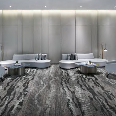 Cut Pile Fire Retard Wool And Nylon 66 Woven Axminster Carpet With Floral Pattern