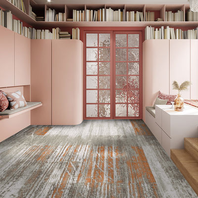 100% Polyester Printed Carpet Wall To Wall For Hotel Inn Room