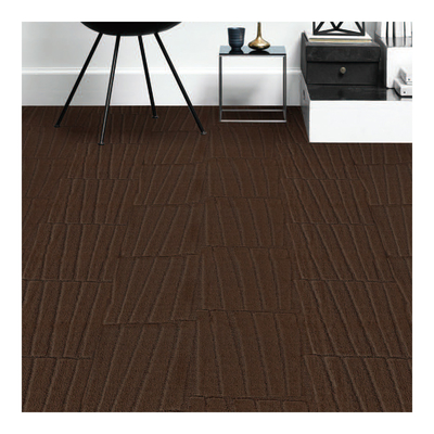 High-Low Loop Plain Commercial Broadloom Carpet Solution Dye INVISTA Nylon 66