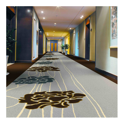 tappeto ignifugo naturale dell'hotel della fibra di lana del tappeto  tessuto Axminster di 4m